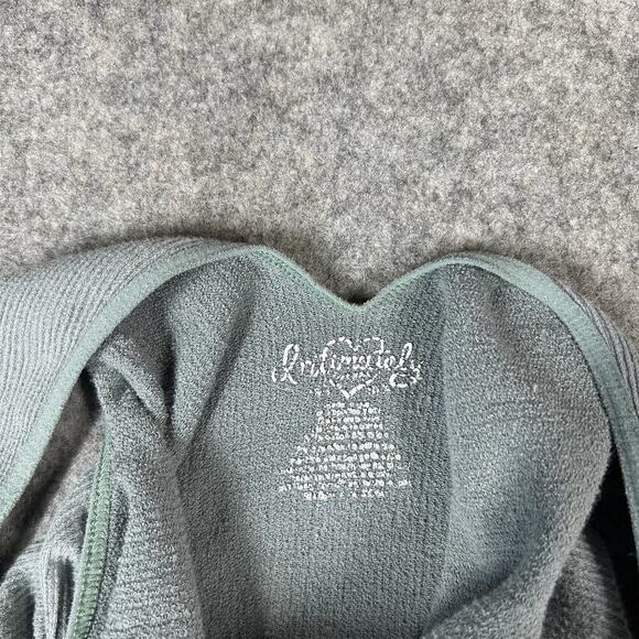 Intimately Free People Bodysuit Womens XS Ribbed Knit High Neck Green Stretch - Picture 5 of 7